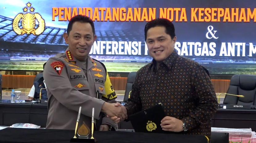 Pertemuan PSSI dan Polri Memastikan Jadwal Liga Timnas Aman